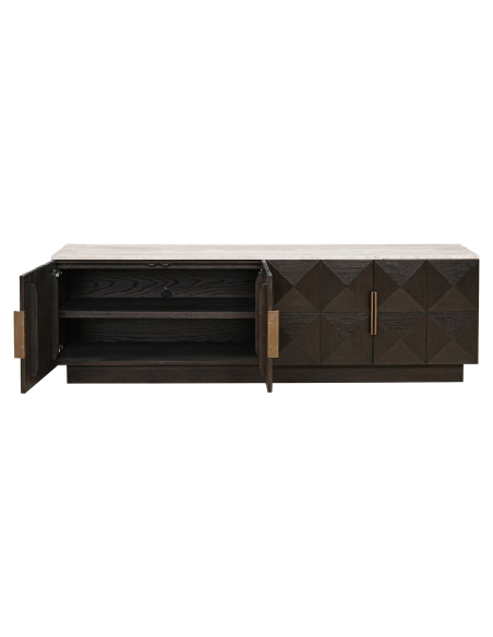 Tv-meubel bruin CLAREMONT | Meubels Loft Attitude