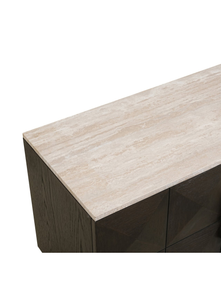 Mueble TV marrón CLAREMONT | Mobiliario Loft Attitude