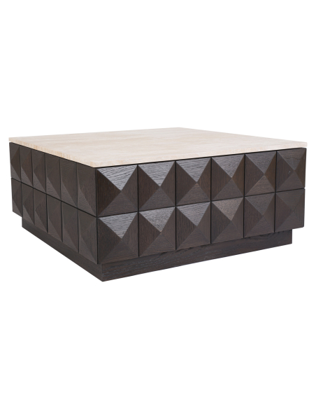 Mesa de centro marrón CLAREMONT | Muebles Loft Attitude