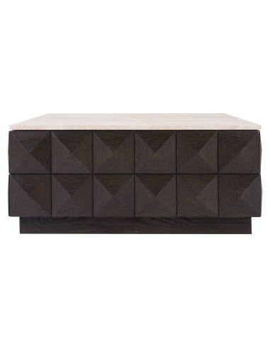 Mesa de centro marrón CLAREMONT | Muebles Loft Attitude