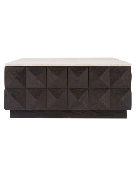 Mesa de centro marrón CLAREMONT | Muebles Loft Attitude