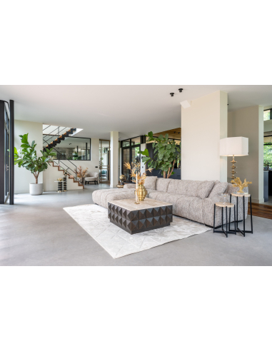 Tavolino marrone CLAREMONT | Arredamento Loft Attitude