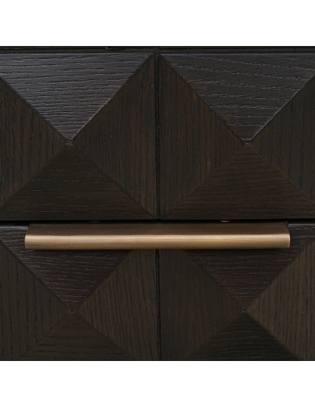 Mesita de noche marrón CLAREMONT | Muebles Loft Attitude
