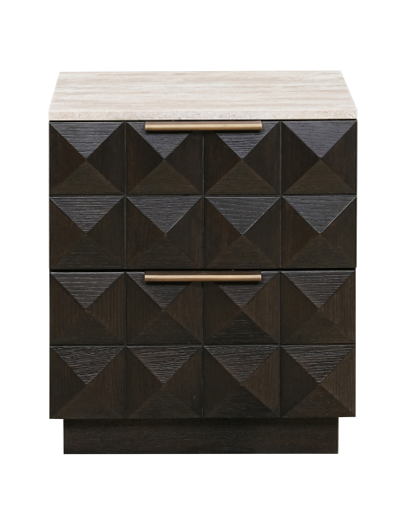 Brown bedside table CLAREMONT | Furniture Loft Attitude