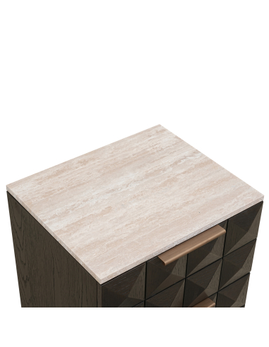 Brown bedside table CLAREMONT | Furniture Loft Attitude
