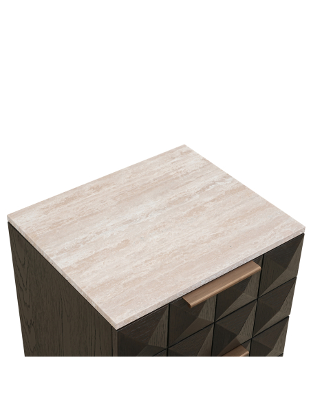 Brown bedside table CLAREMONT | Furniture Loft Attitude