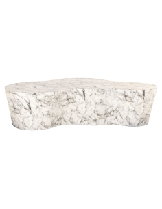 Buiten salontafel met wit marmerlook ROCKYARD 2