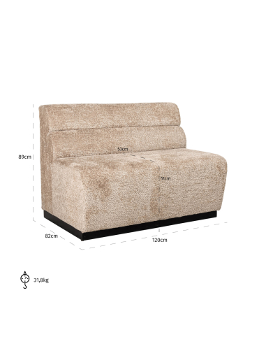 Gepersonaliseerde brandwerende bank DELIA | Decoratie Loft Attitude