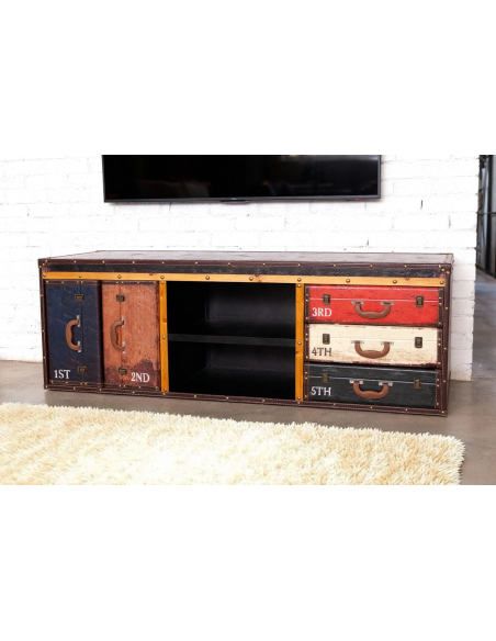 Marco TV Cabinet 2 deuren 3 Vintage laden 160 cm | Loft Attitude