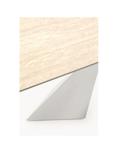 Table Gloria Travertin Greige 200x100 cm Kare Design Loft Attitude
