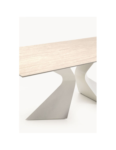 Table Gloria Travertin Greige 200x100 cm Kare Design Loft Attitude