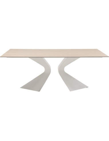 Table Gloria Travertin Greige 200x100 cm Kare Design Loft Attitude