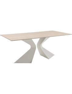 Table Gloria Travertin Greige 200x100 cm Kare Design | Loft Attitude