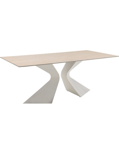 Table Gloria Travertin Greige 200x100 cm Kare Design Loft Attitude