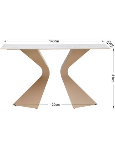 Console Gloria Travertin Greggio Kare Design Loft Attitude