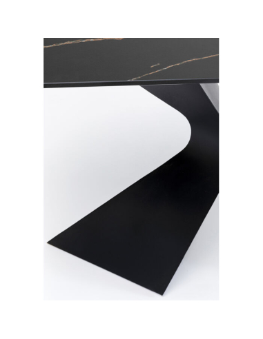 Black Gloria ceramic console Kare Design 140 cm Loft Attitude