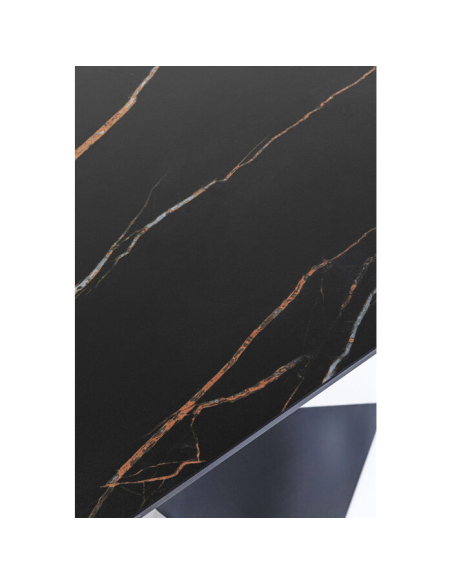 Black Gloria ceramic console Kare Design 140 cm Loft Attitude