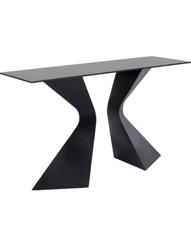 Black Gloria ceramic console Kare Design 140 cm Loft Attitude