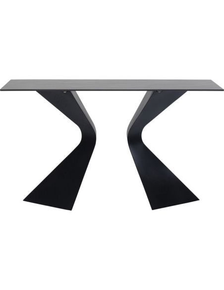 Black Gloria ceramic console Kare Design 140 cm Loft Attitude