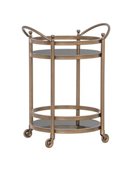 Gebürsteter goldfarbener Wagen HENDRICKS | Möbel Loft Attitude