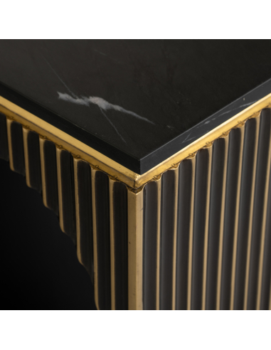 Console doré brossé LES ARCS | Mobilier Loft Attitude