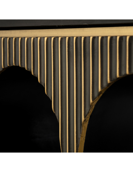 Console doré brossé LES ARCS | Mobilier Loft Attitude