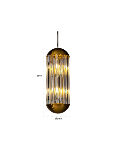 Sila bronze chandelier