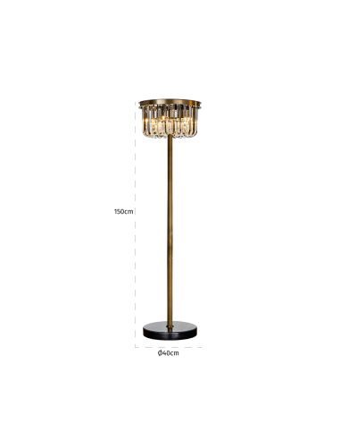 Vloerlamp Dagmar brons