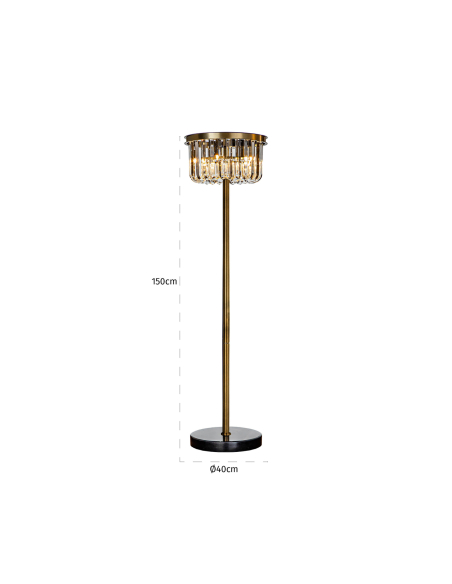 Vloerlamp Dagmar brons