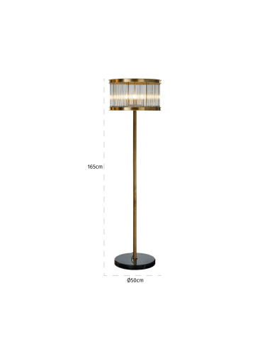 Stehlampe Nadine Bronze