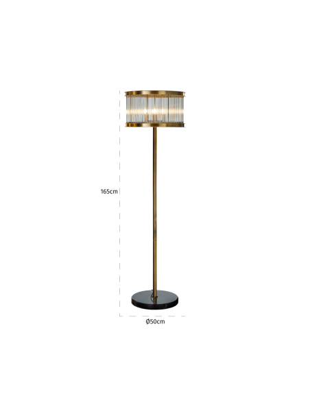 Vloerlamp Nadine brons