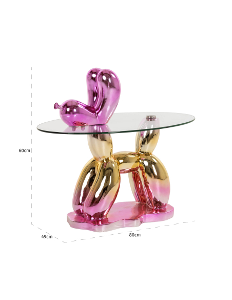 Table d'appoint rose USHA | Mobilier Loft Attitude