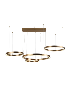 Brushed gold chandelier LILOU | Furniture Loft Attitude