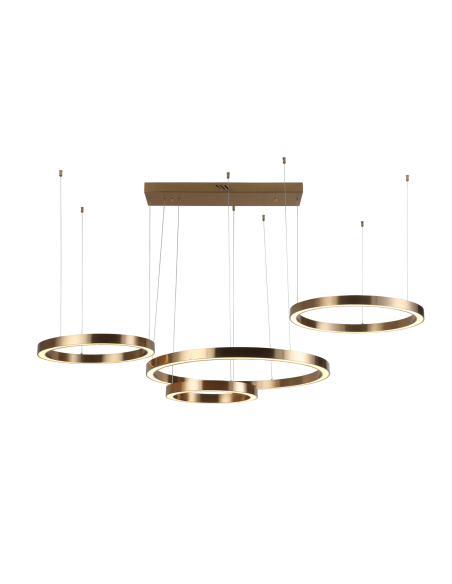 Lustre dourado escovado LILOU | Mobiliário Loft Attitude