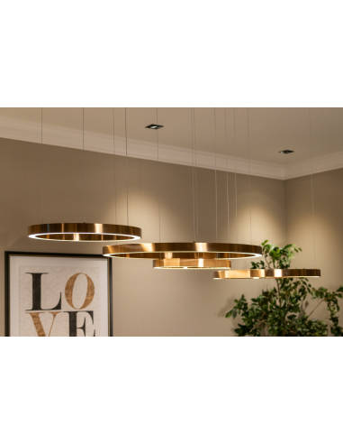 Brushed gold chandelier LILOU | Furniture Loft Attitude
