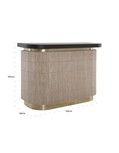 Beige Martini Bar