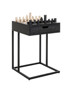 Zwarte bijzettafel DAVOS | Meubels Loft Attitude