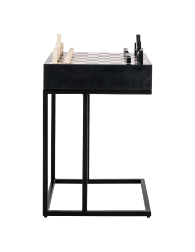 Zwarte bijzettafel DAVOS | Meubels Loft Attitude