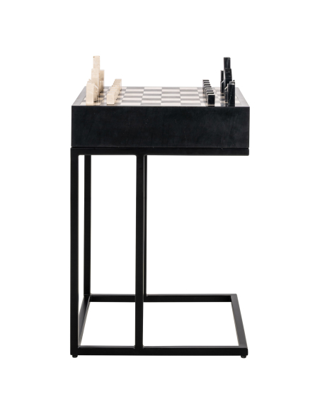 Table d'appoint noir DAVOS | Mobilier Loft Attitude