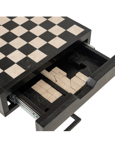 Table d'appoint noir DAVOS | Mobilier Loft Attitude