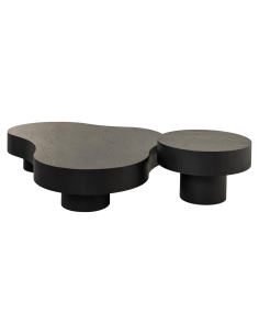 Set van 2 salontafels donker koffie BOGOR | Loft Attitude 2