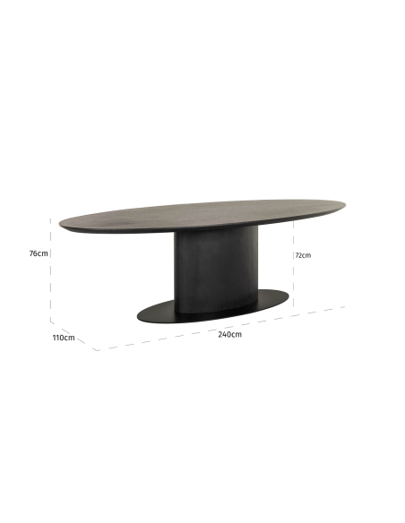 Esstisch dunkelbraun 240 GORDON | Loft Attitude