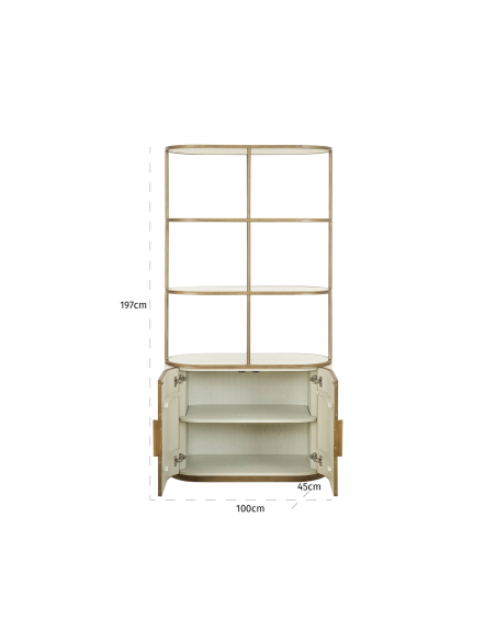 Vitrine weiß TIVOLI | Designermöbel Loft Attitude