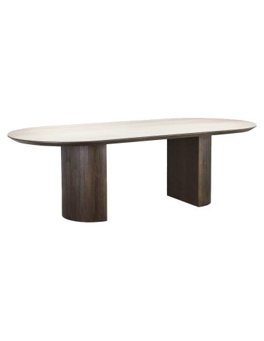 Mesa de comedor marrón 240 RITZ | Mobiliario Loft Attitude