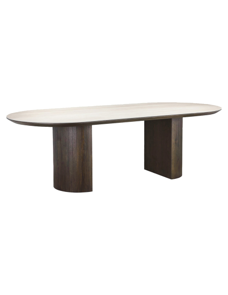 Mesa de comedor marrón 240 RITZ | Mobiliario Loft Attitude