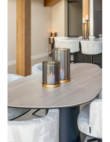 Mesa de jantar preta RITZ | Mobiliário Loft Attitude