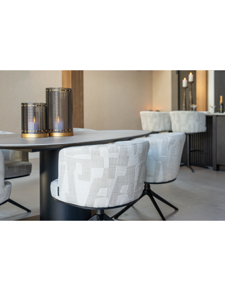 Mesa de jantar preta RITZ | Mobiliário Loft Attitude