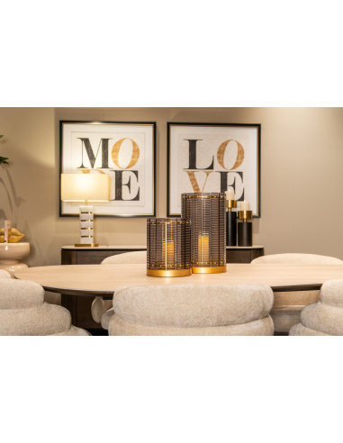 Mesa de jantar preta RITZ | Mobiliário Loft Attitude