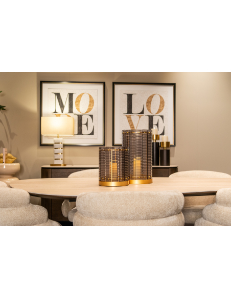 Mesa de comedor negra RITZ | Mobiliario Loft Attitude