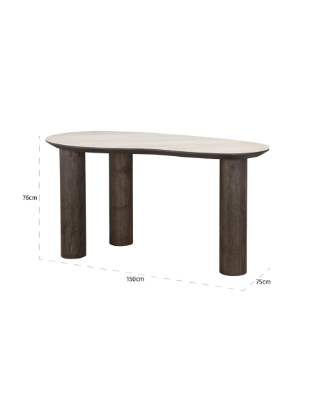 Brown RITZ Desk | Designer Furniture Loft Attitude